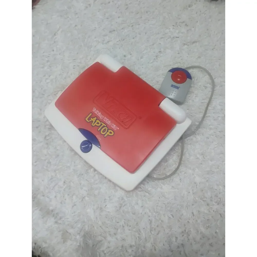 Vintage VTech Talking Whiz Kid Laptop Educational Toy Computer 1990s - Tested